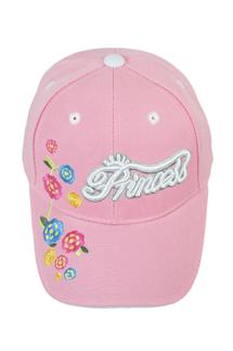 Kids Princess Baseball Cap-H1272-LIGHT PINK